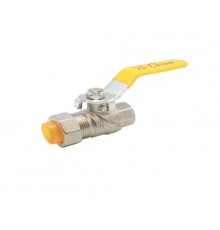 Кран шаровой труба вр. резьба  для газа (никель) 20*3/4 Zeissler (36/9)