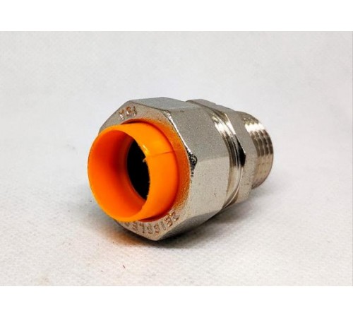 Муфта труба-нар.резьба   для газа (никель)  1/2*15 (150/10) Zeissler