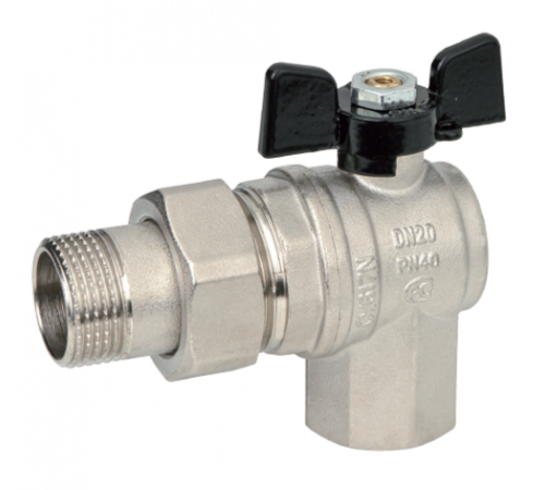 Кран с американкой  угловой  3/4   (594) BgT (32/8)