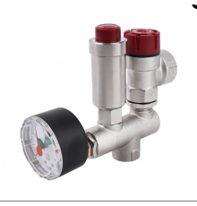 Группа безопасности котла , 1/2", латунь,до 50 кВт  с термоизоляцией. ZEISSLER  (24/1)