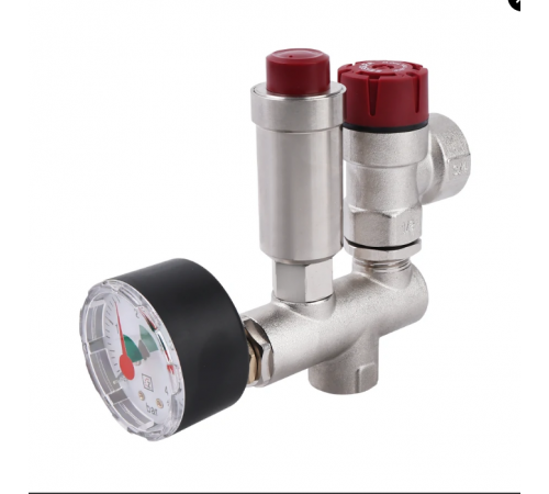 Группа безопасности котла , 1/2", латунь,до 50 кВт  с термоизоляцией. ZEISSLER  (24/1) по доступной цене.