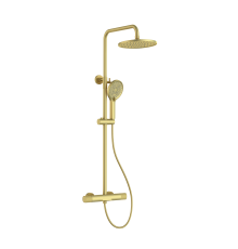Душевая система 5025 matt gold NEW  с термостатом  Kern(4/шт)