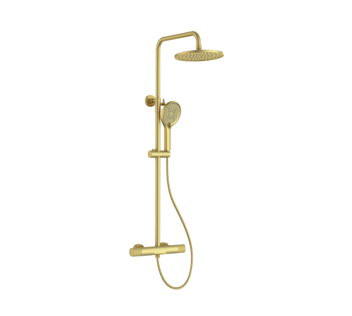 Душевая система 5025 matt gold NEW  с термостатом  Kern(4/шт)