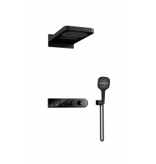 Душевая система (скрытый,  кноп, термо  ) 5092 black KERN  (1/шт)