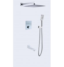 Душевая система (скрытый,круг.  кноп, термо  ) 5088 KERN  Chrome (6/шт)