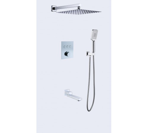 Душевая система (скрытый,круг.  кноп, термо  ) 5088 KERN  Chrome (6/шт)