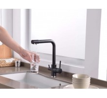 Смеситель для кухни  20615 Black  питевой Vedouci