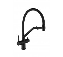 Смеситель для кухни 20346 black Wassernova