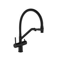 Смеситель для кухни 20346 black Wassernova