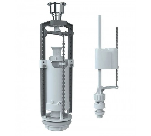 Арматура нижняя  кнопка/хром Юникорн  (150/1ШТ) (SM-N/H)