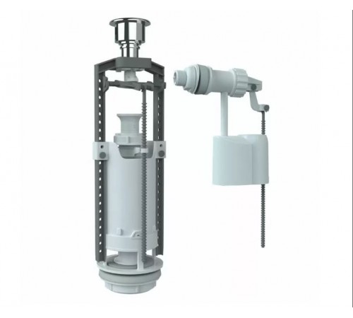 Арматура боковая кнопка /хром Юникорн (150/1ШТ)  (SM-B/H)