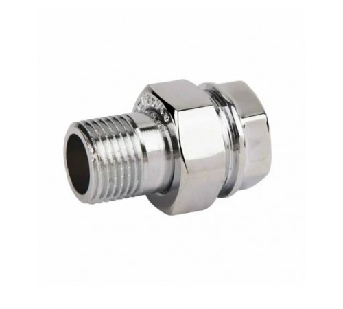 Американка прям.(д) 1" хром TIM (40/5)