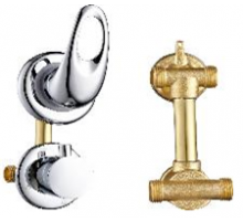 Смеситель для душ кабины 12 см (2 вых)