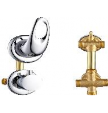 Смеситель для душ кабины 12см (3вых)