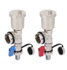 Тройник-Концевой элемент д/колл-ра в сборе (тройник, возд., дренаж. кран) 3/4 Тим (25/1)