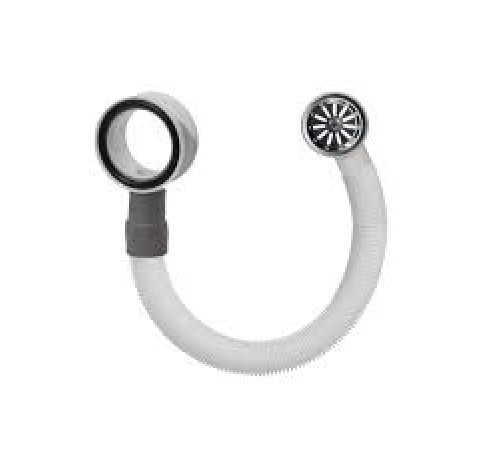 ОРИО слив-перелив для раковина с круг.перел.(пластик хром)