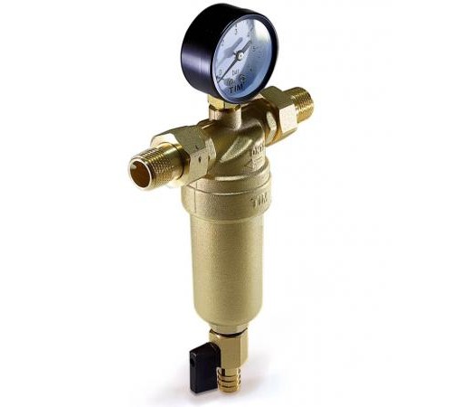 Фильтр с манометром 1" метал.   TIM (6/шт)