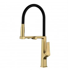 Смеситель для кухни  под фильтр питьев.  2096 Matt Gold Black Kern(5шт)