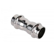 2-х раструб.  пресс-муфта из нерж. стали  22*22mm (80/5) Zeissler