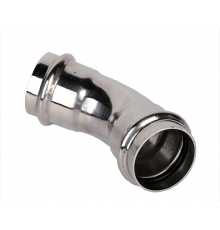 Двухраструбный пресс-угольник 45° из нержавеющей стали 15*15 (120/5) Zeissler