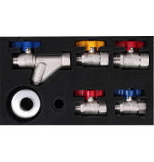 Набор кранов для газового котла(прямой) (16/1) ТИМ