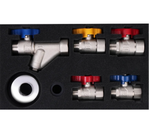 Набор кранов для газового котла(прямой) (16/1) ТИМ по доступной цене.