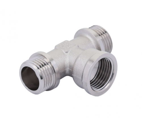 Тройник 1/2" Н/В/Н TIM (80/10) Никель