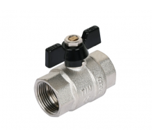 Кран шар. (а) 1/2 г/г бабочка никель усиленный TIM (100/25)