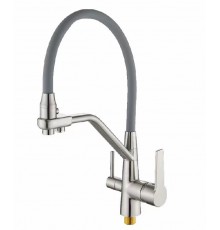 Смеситель для кухни  20037 SA  (сатин ) питевой WASSER  NOVA