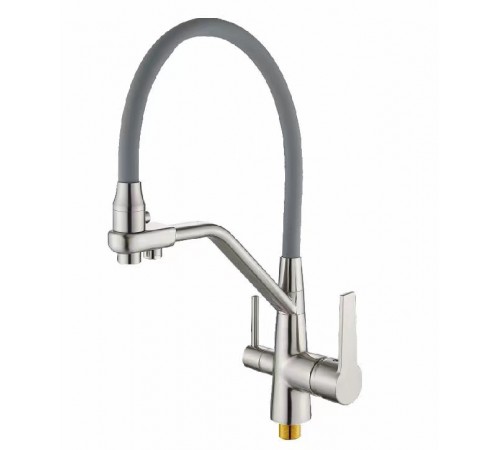 Смеситель для кухни  20037 SA  (сатин ) питевой WASSER  NOVA