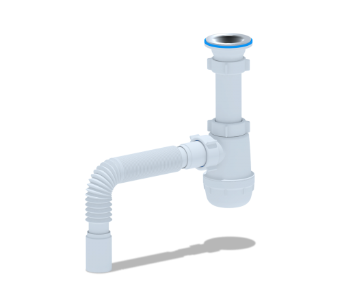 Сифон Ани 1 1/2 х40 с гофрой 40 х 40  А0105 (30/шт)