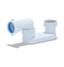 Колено для ванны плоское Ани E000 (60/шт)