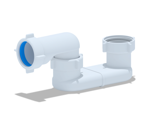 Колено для ванны плоское Ани E000 (60/шт)