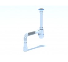 Сифон Ани 1 1/4 х 40 с гофрой 40х 50 С1015 (30/шт)