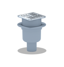 Трап вертикальный 10 х 10 с выпуском 50 с сухим затвором Ани TQ5702 (12/шт)