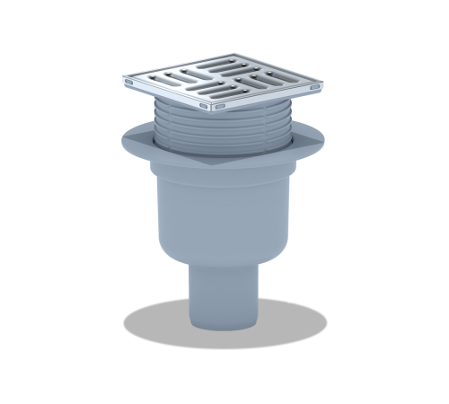 Трап вертикальный 10 х 10 с выпуском 50 с сухим затвором Ани TQ5702 (12/шт)