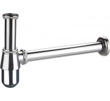 Сифон хром круглый A-9056CP  (20/шт) KERN с выпуском