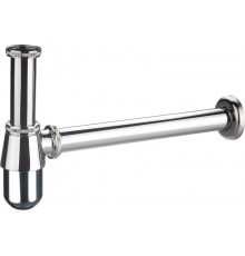 Сифон хром круглый A-9056CP  (20/шт) KERN с выпуском