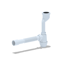 Сифон Aни   для писсуара с гофрой 40х40х50 U0115 (30/шт)