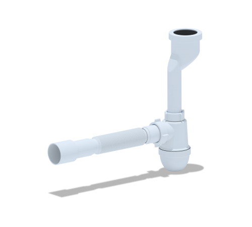 Сифон Aни   для писсуара с гофрой 40х40х50 U0115 (30/шт)