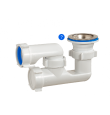 Сифон для душ. поддона квадр. регулир. ОРИО А-8258 (65/шт)