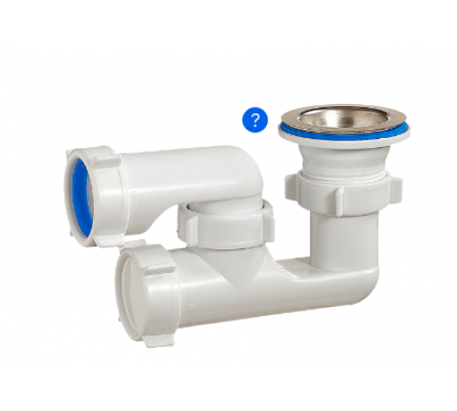 Сифон для душ. поддона квадр. регулир. ОРИО А-8258 (65/шт)