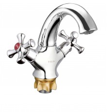 Смеситель для раковины повор. 2-х руч QML-1 G lauf