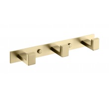 Планка для полотенец  с 3-я крючками матовое золото 9603MG KERN (20шт)