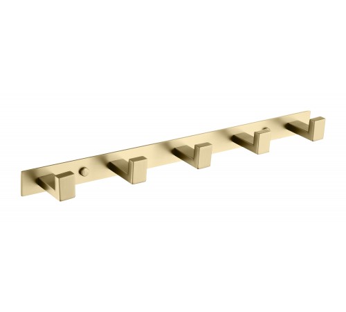 Планка для полотенец  с 5-ю крючками матовое золото 9605MG KERN (20шт)