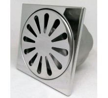 Трап для душа из Нерж стали  SUS304 с вертик, выпуск 100*100 мм ТИМ (20/1)