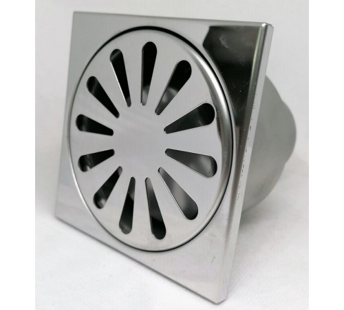 Трап для душа из Нерж стали  SUS304 с вертик, выпуск 100*100 мм ТИМ (20/1)