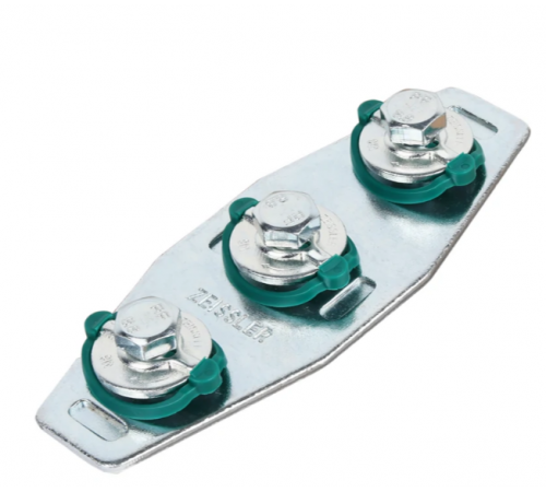 Х-образный соединитель профиля, 3 монтажные гайки Zeissler (48/4)