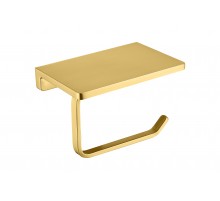Бумагодержатель с полкой (матовое золото ) 9503 matt gold (20шт)