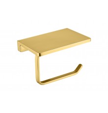 Бумагодержатель с полкой (матовое золото ) 9503 matt gold (20шт)